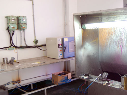 噴（pēn）塗實驗處